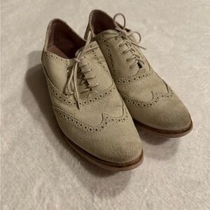 Cole Haan Womens Lunargrand Wing Tip Oxford Gray Suede Purple Size 10.5 B